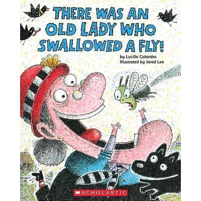Hot! Scholastic's There Was An Old Lady Who Swallowed A Fly Paperback Book