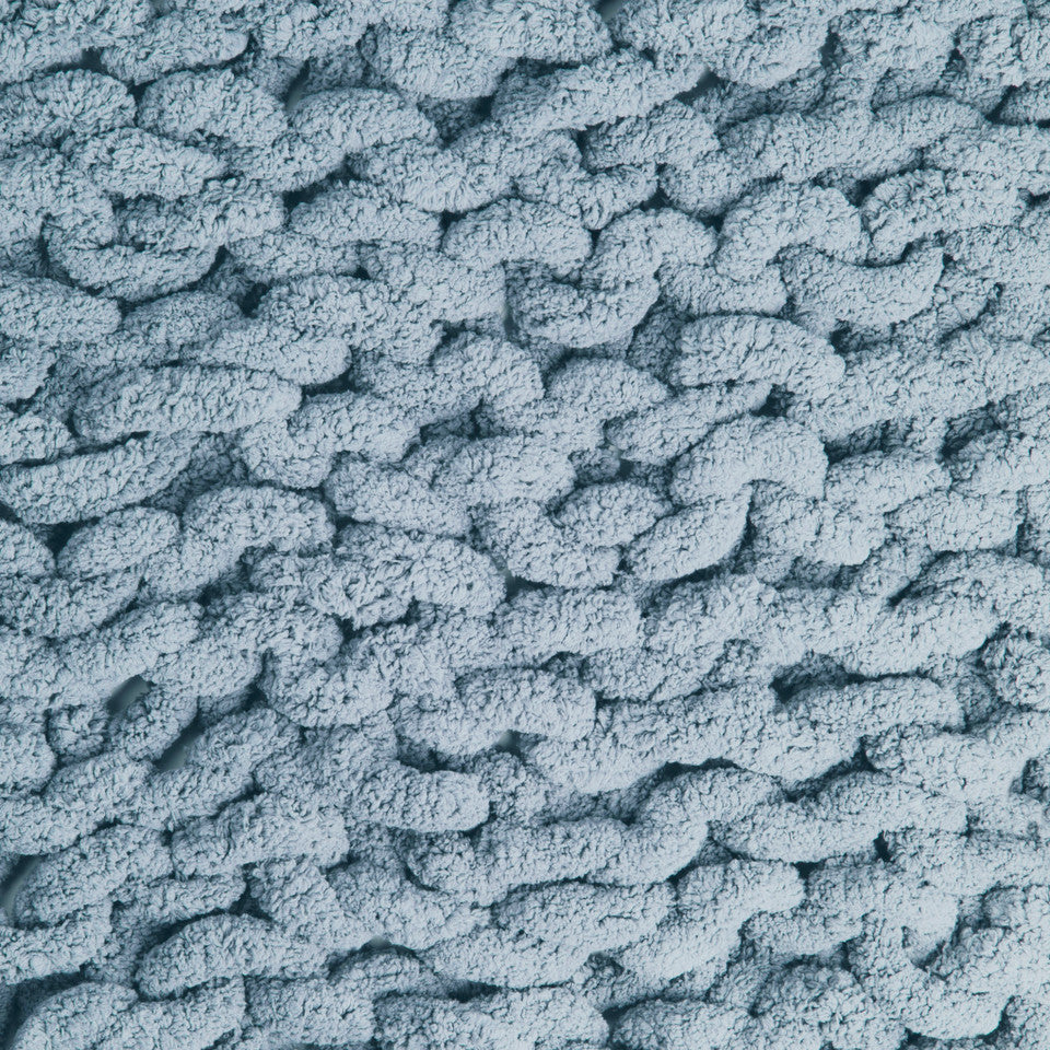 Demdaco Comfort Collection Chunky Knit Denim Throw Blanket - Ideal for Relaxing