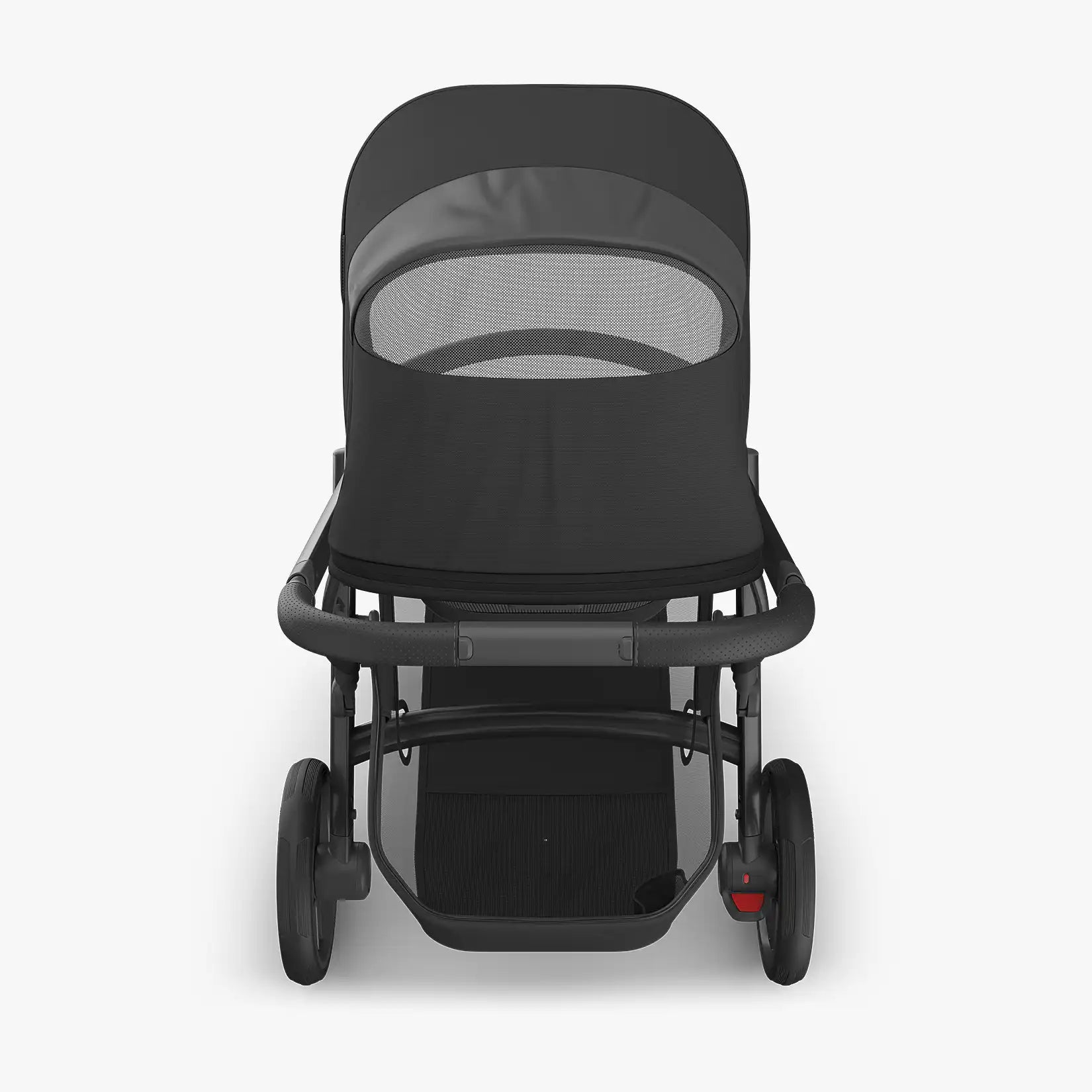 UPPAbaby Vista® V3 Stroller - Jake (Charcoal, Carbon Frame, Black Leather) - Best for Growing Families