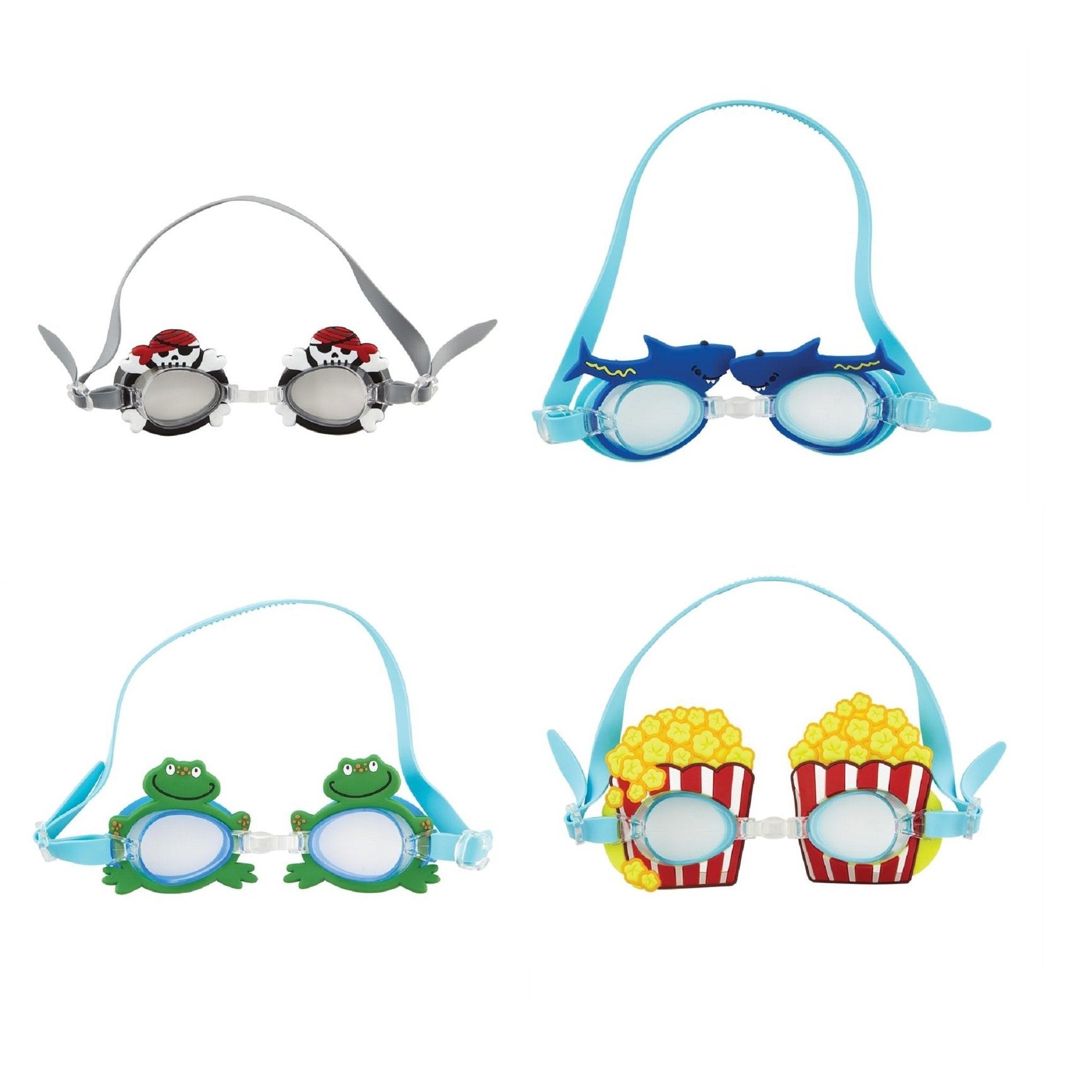 Hot Sale! Mud Pie Boy Silicone Character UV - Protected Swim Goggles