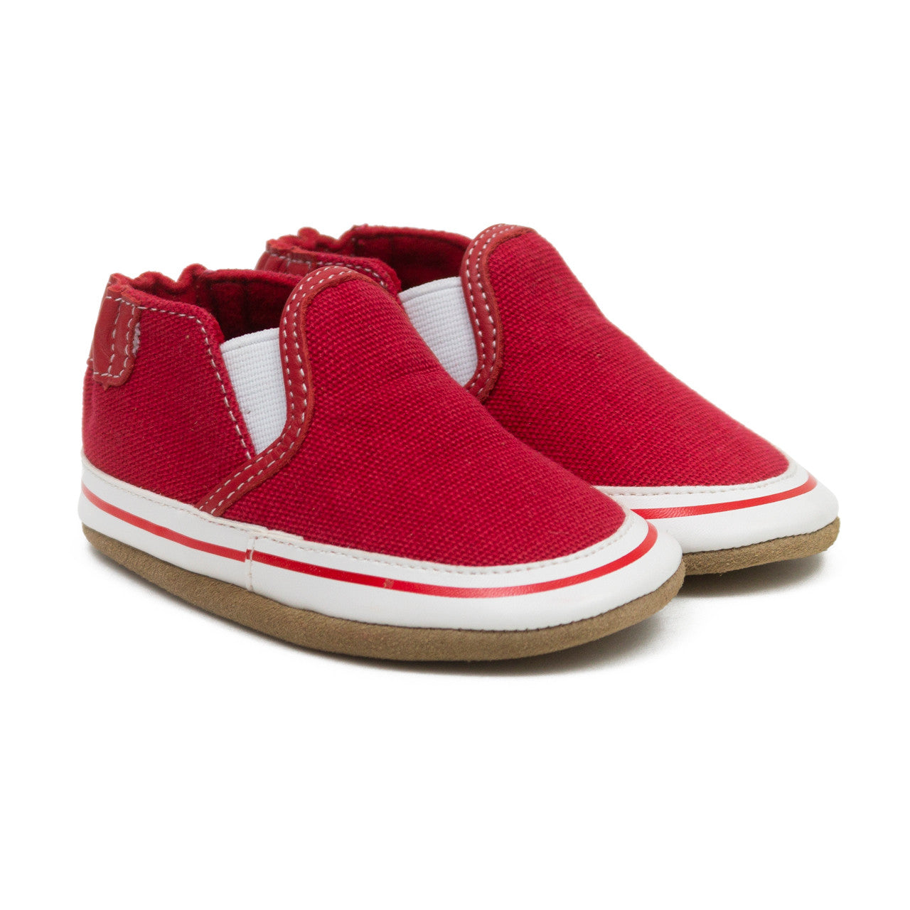 Hot Deal! Robeez Liam Red Basic Soft - Soles Baby Shoes for Infants & Toddlers