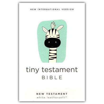 Hot Deal! Harper Collins White NIV Tiny New Testament Bible for Baby Gifts
