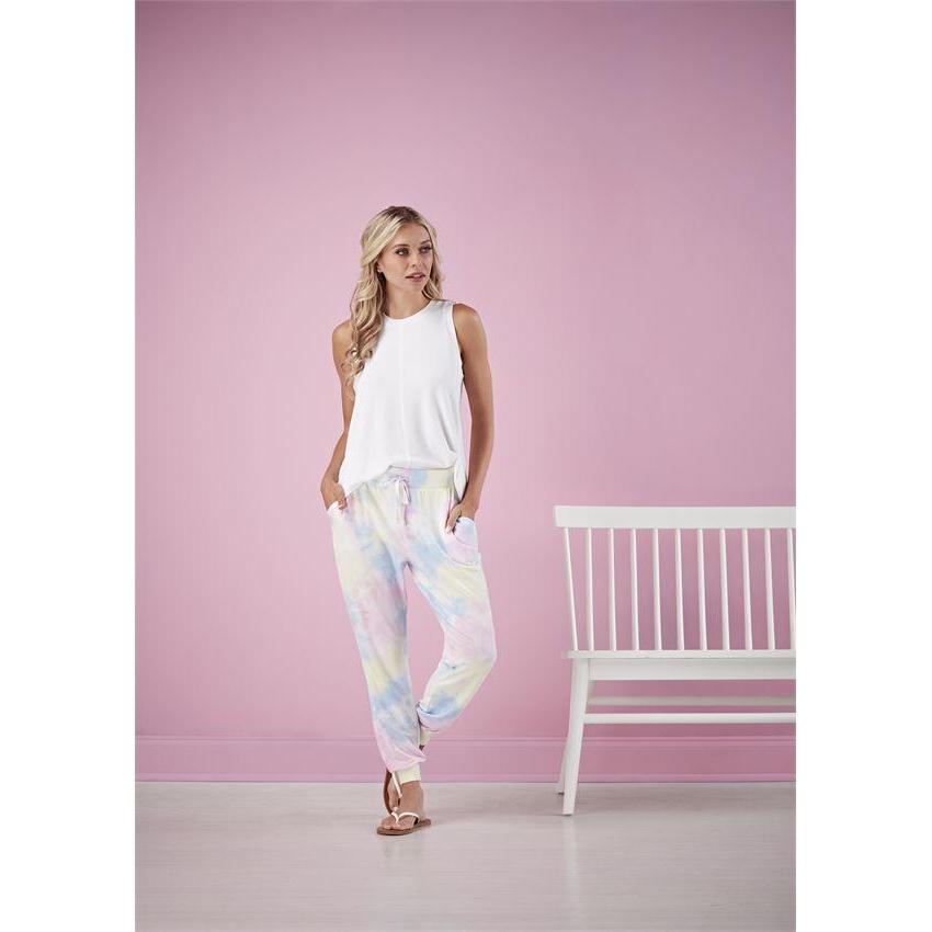 Hot Deal! Mud Pie Bryant Multi - Color Tie - Dye French Terry Joggers for Fashion Lovers