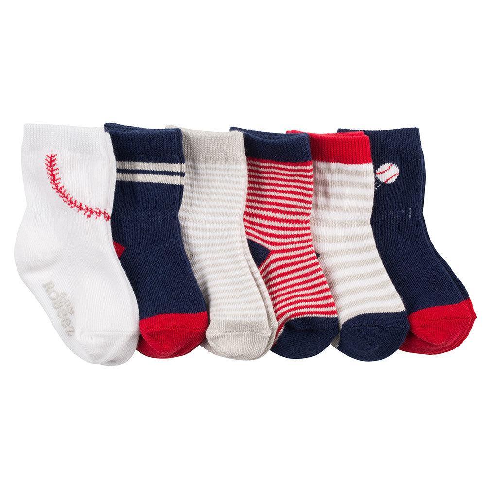 Hot Deal! Robeez 6-Pack Baseball Crew Socks