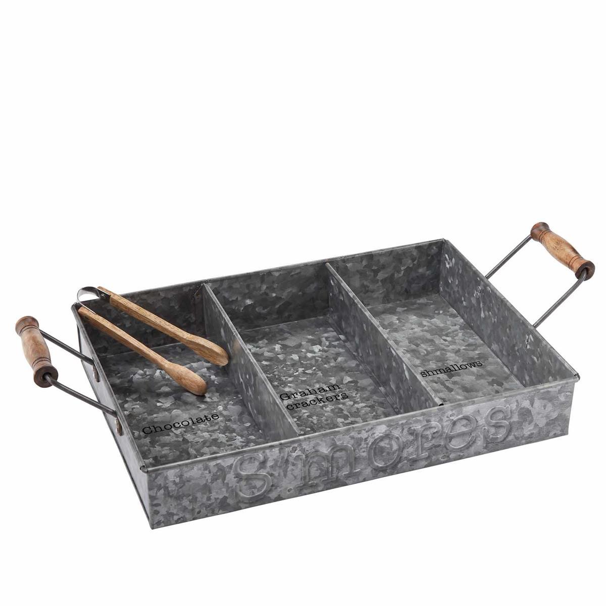Hot Deal! Mud Pie S'More Tin Tray 2-Piece Set