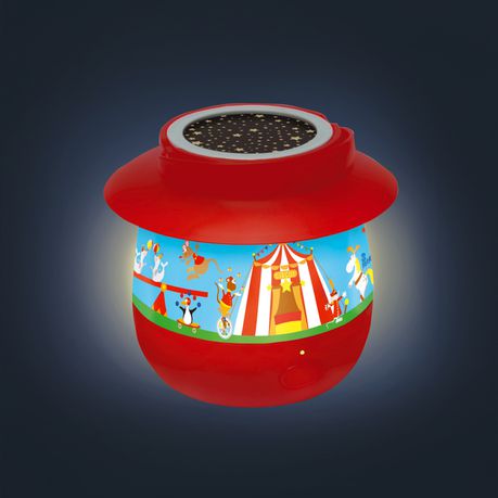 Scratch Europe Projection Nightlight - Circus: Cheerful Dual - Function Kids' Nightlight with Multiple Themes