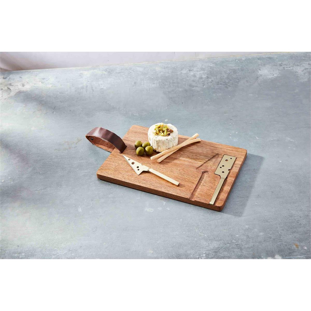 Hot Deal! Mud Pie Three - Piece Integral Cheese Utensil Board Set
