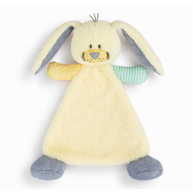 Demdaco Adorable Oddball Bunny Blanket with Quirky Charm