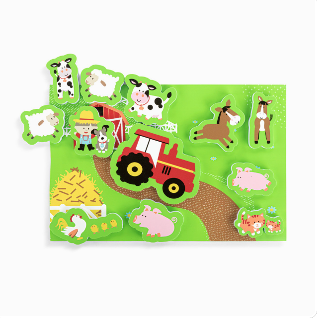 Hot! Demdaco Barnyard Friends Bath Playset