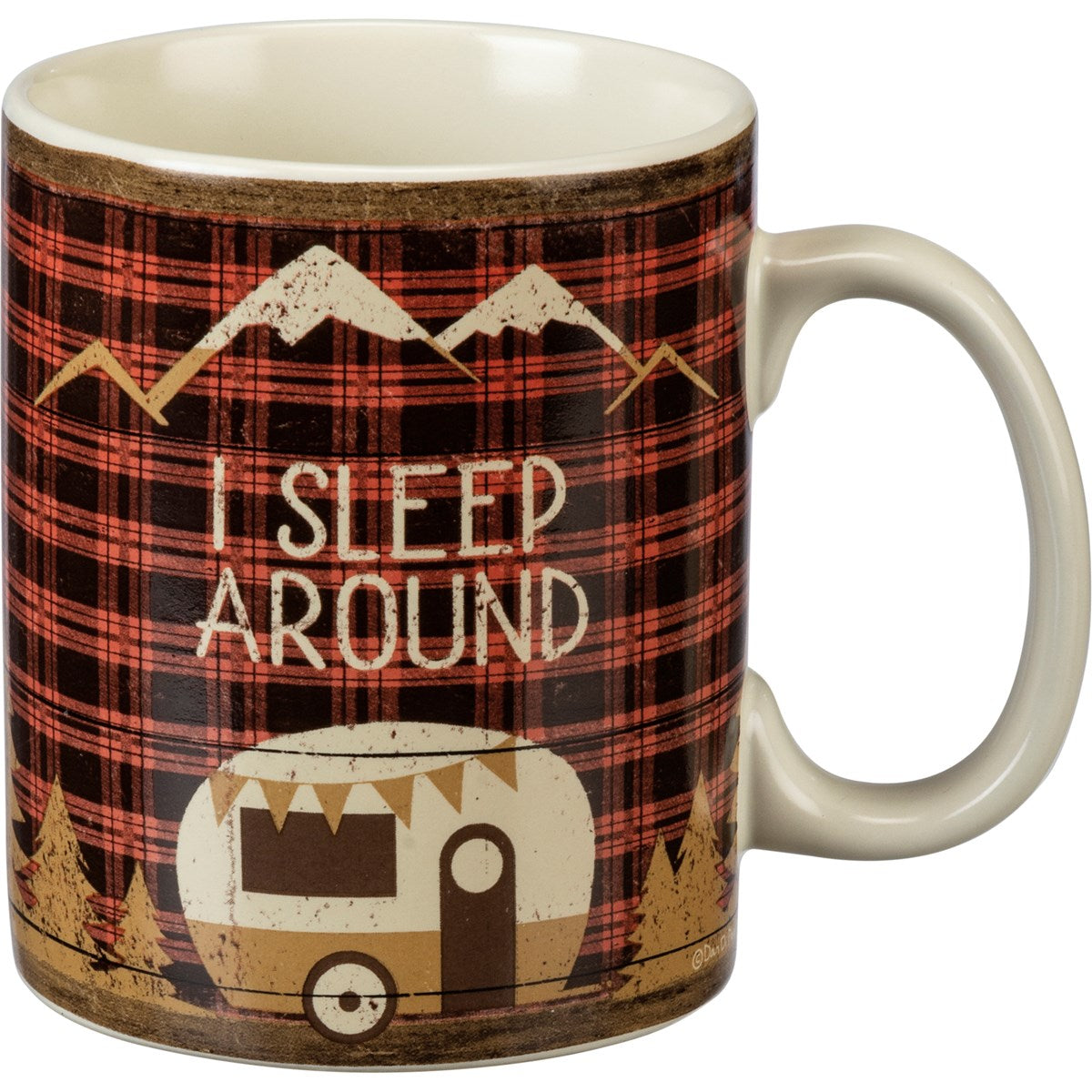 Hot Deal! Primitives By Kathy 'I Sleep Around' Stoneware Mug