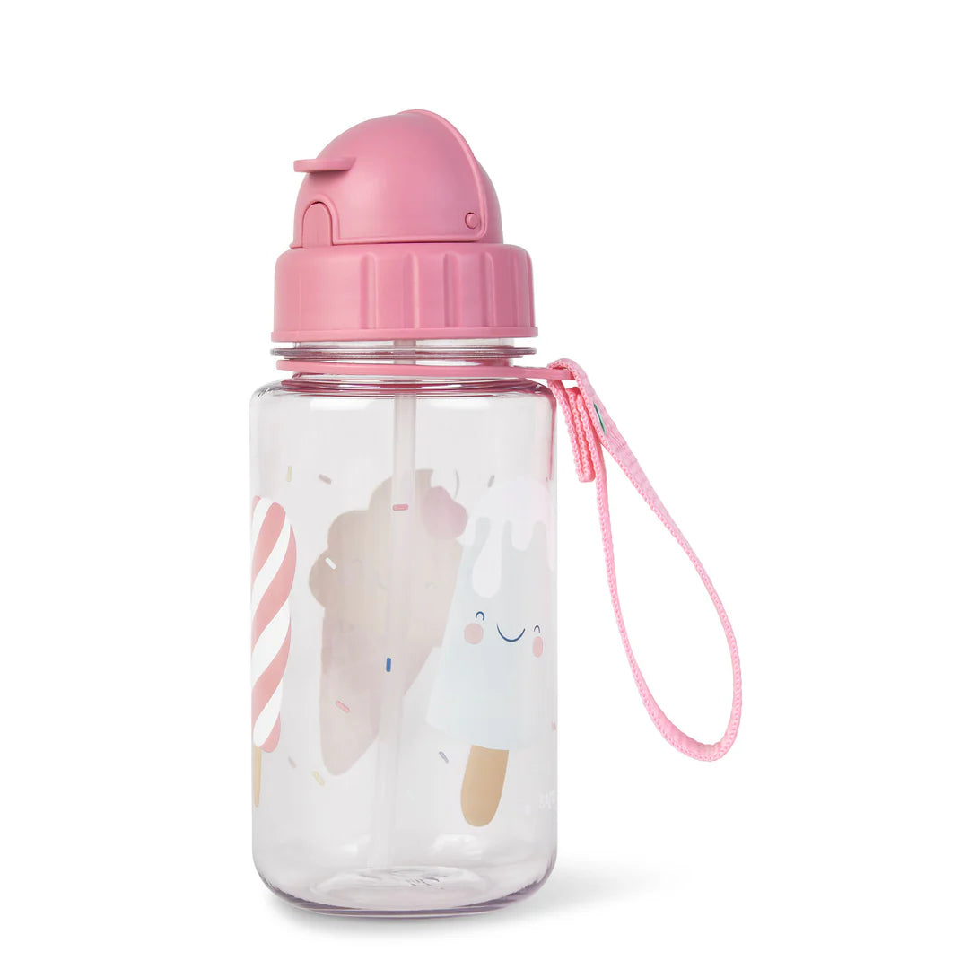 Saro Ice Cream - Themed Baby Bottle with Foldable Straw and Hanging Handle