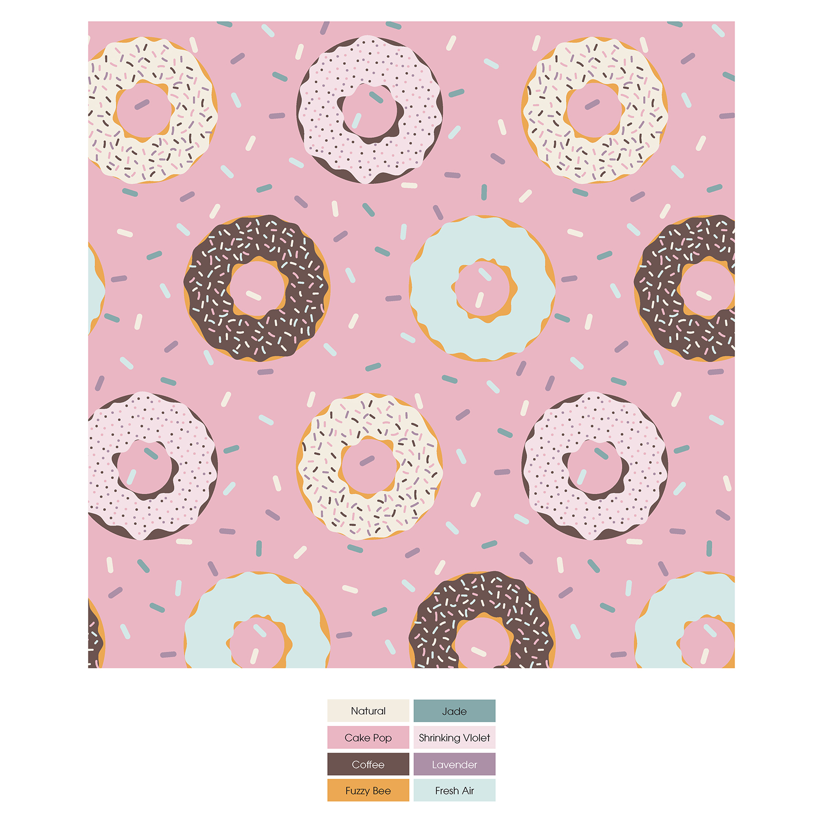 Hot! Kickee Pants Classic Ruffle Footie with 2-Way Zipper - Cake Pop Donuts & Sprinkles