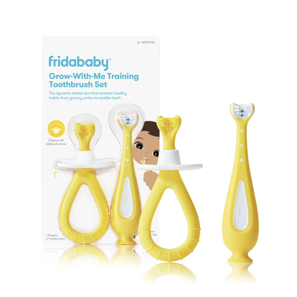 FridaBaby Dual-Stage Oral Care Training Toothbrush Set for Little Ones