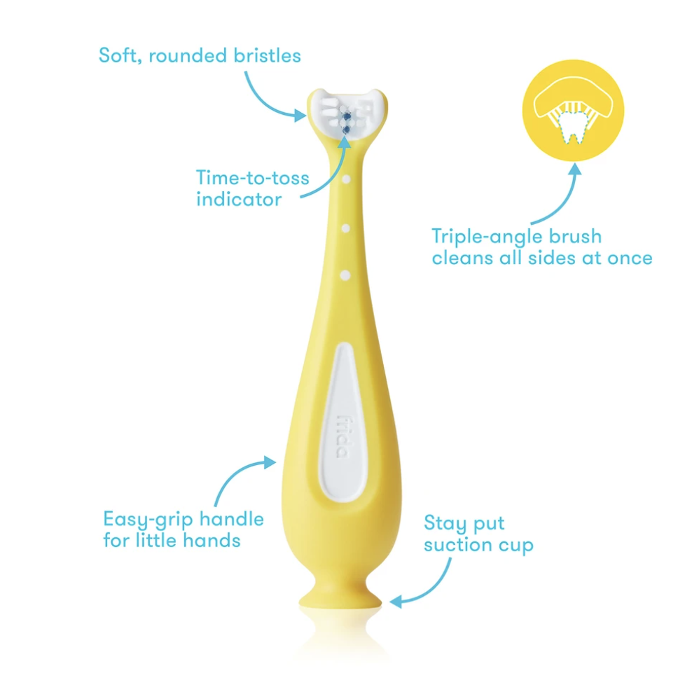 FridaBaby Dual-Stage Oral Care Training Toothbrush Set for Little Ones