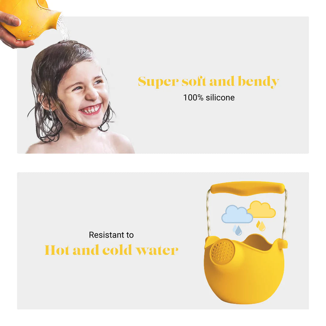 Mustard Scrunch Silicone Watering Can - Roll, Fold & Scrunch! Great Deal
