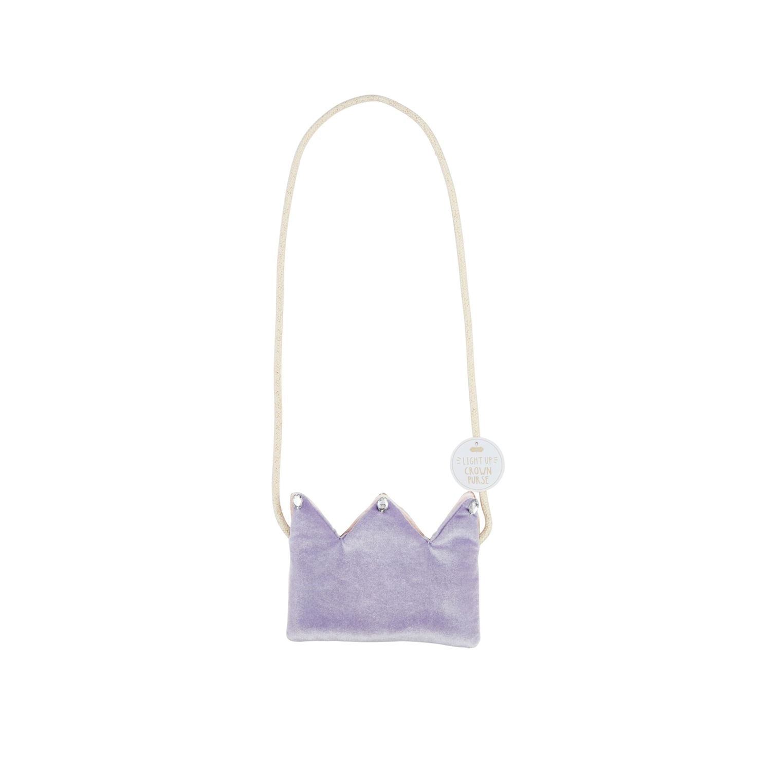 Hot! Mud Pie Purple Light Up Crown Purse