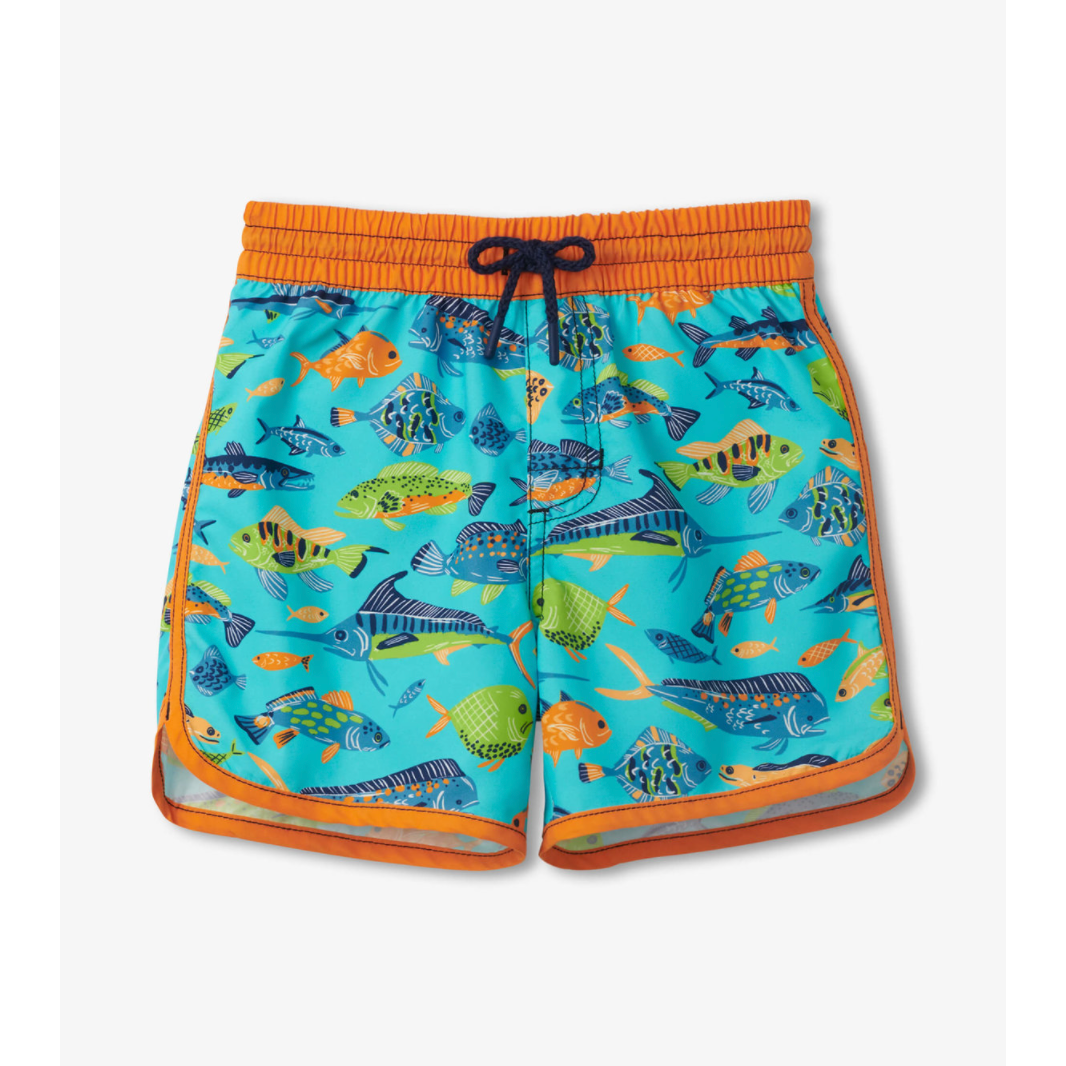 Hatley Blue Curacao Ocean Life Comfortable Swim Shorts