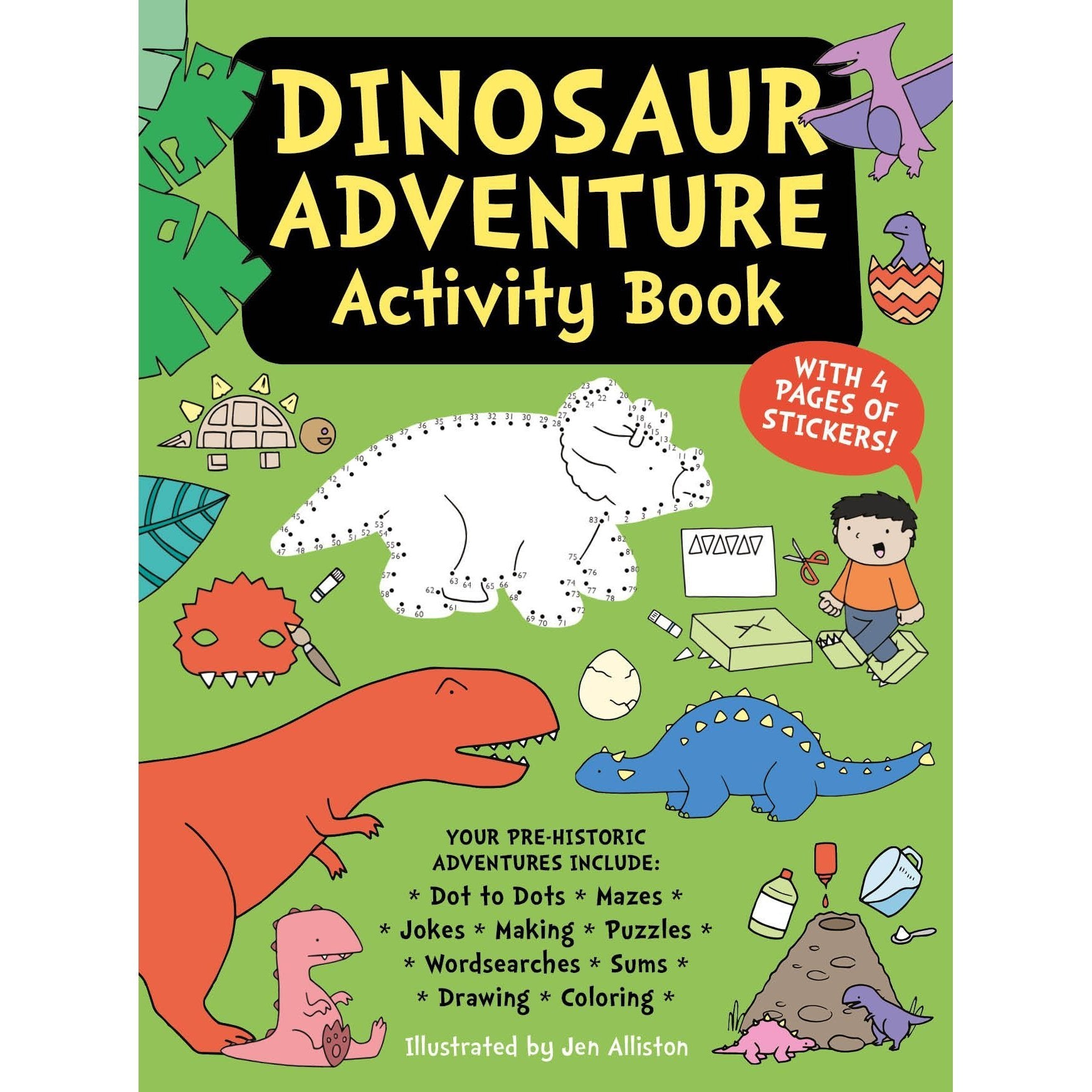 Hot Deal! Ingram Publishing's Dinosaur Adventure Paperback Activity Book for Kids