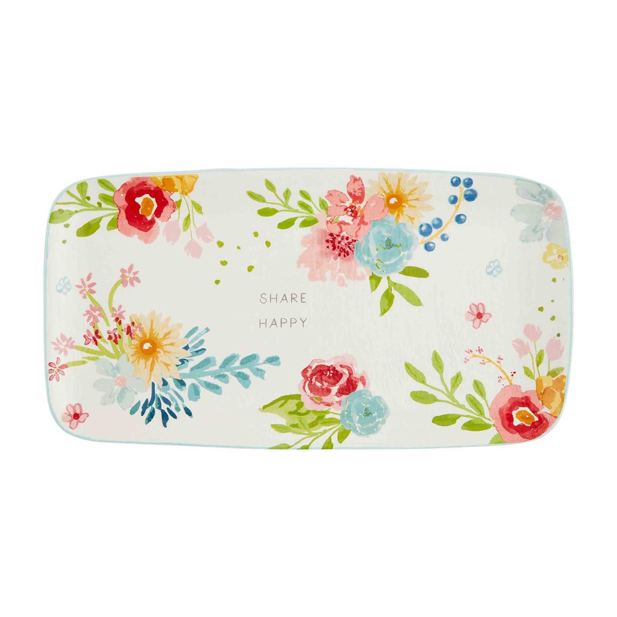 Hot! Hand-Painted Ceramic Platter by Mud Pie