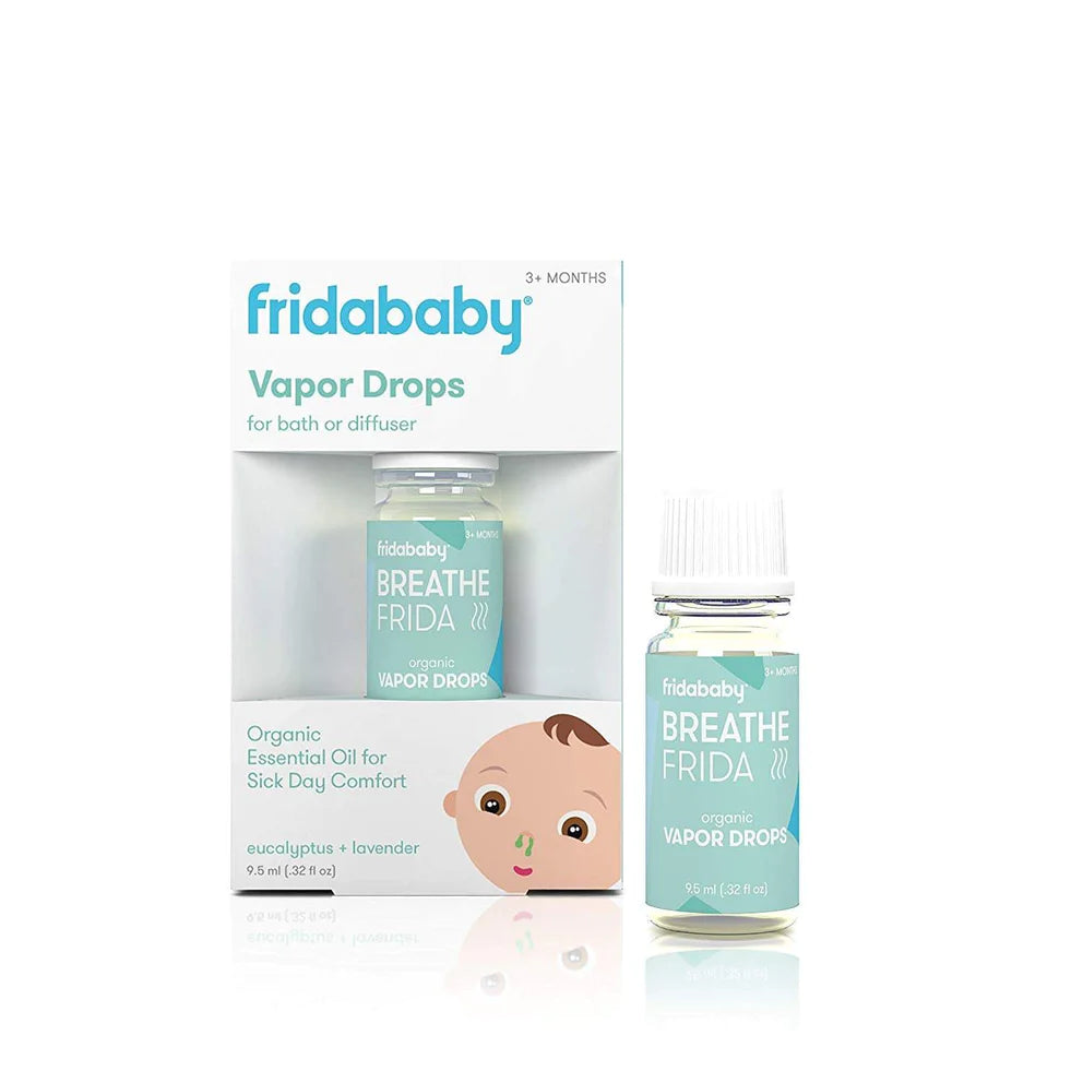 FridaBaby BreathFrida Vapor Bath Drops - Organic Comfort for Cold & Flu Season