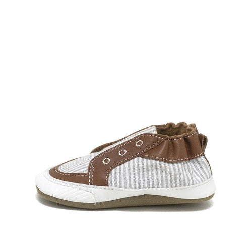 Robeez Grey Stylish Steve Soft-Sole Toddler Canvas Shoes