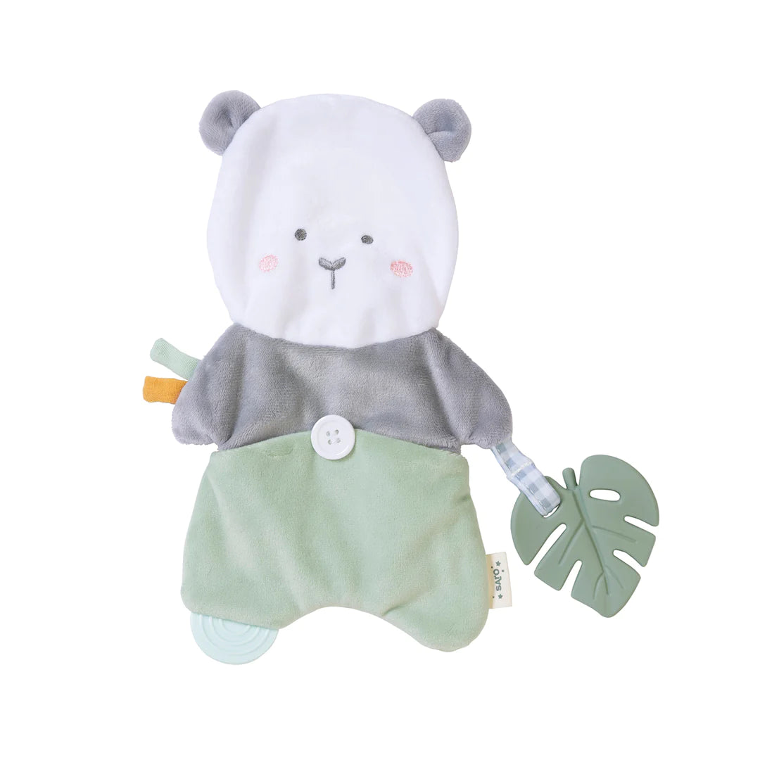 Hot Sale! Saro Sweet and Fun Mint Baby Multi - Activity Doudou for Sensory Stimulation