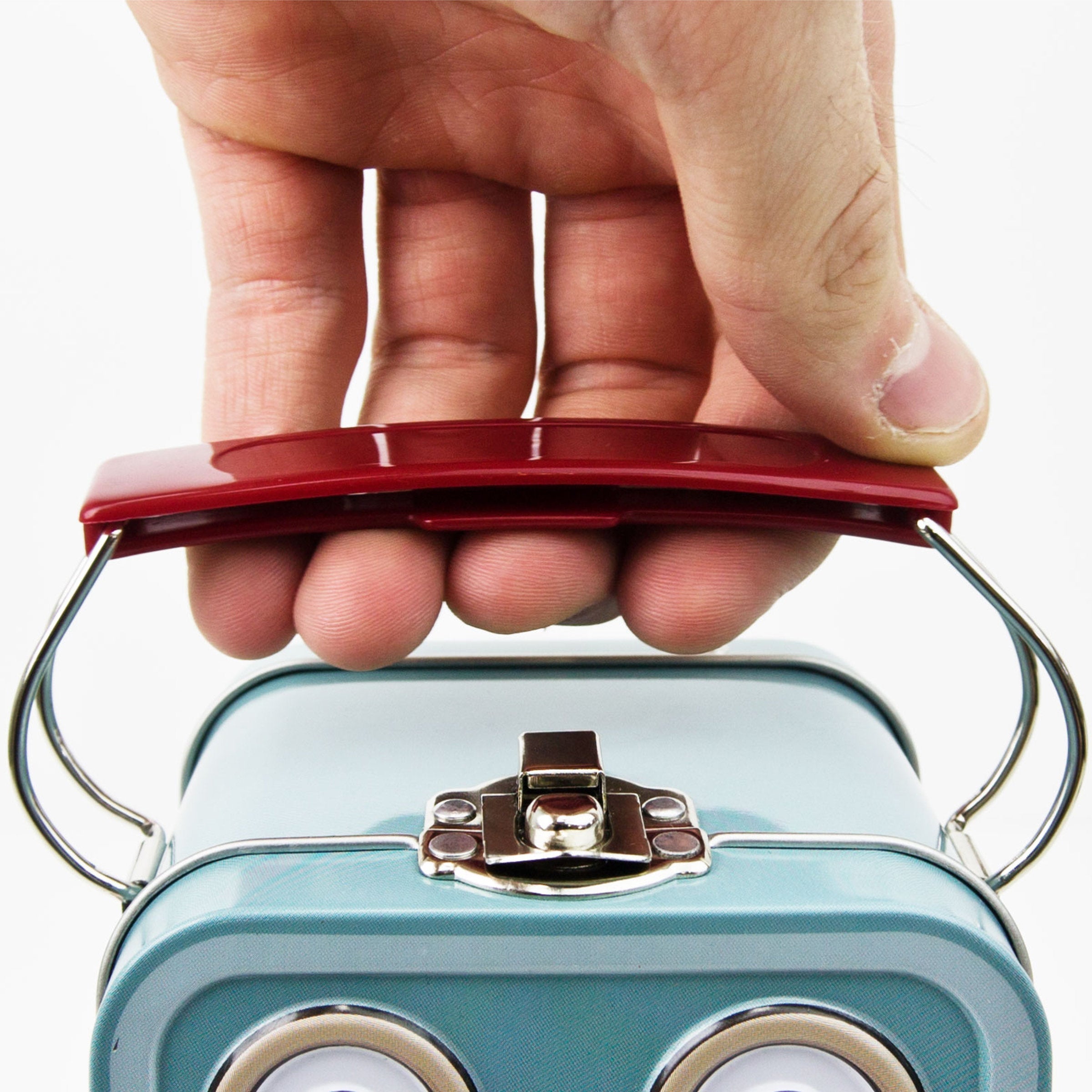 Colorful Retro Metal Robot - Shaped Lunch Box
