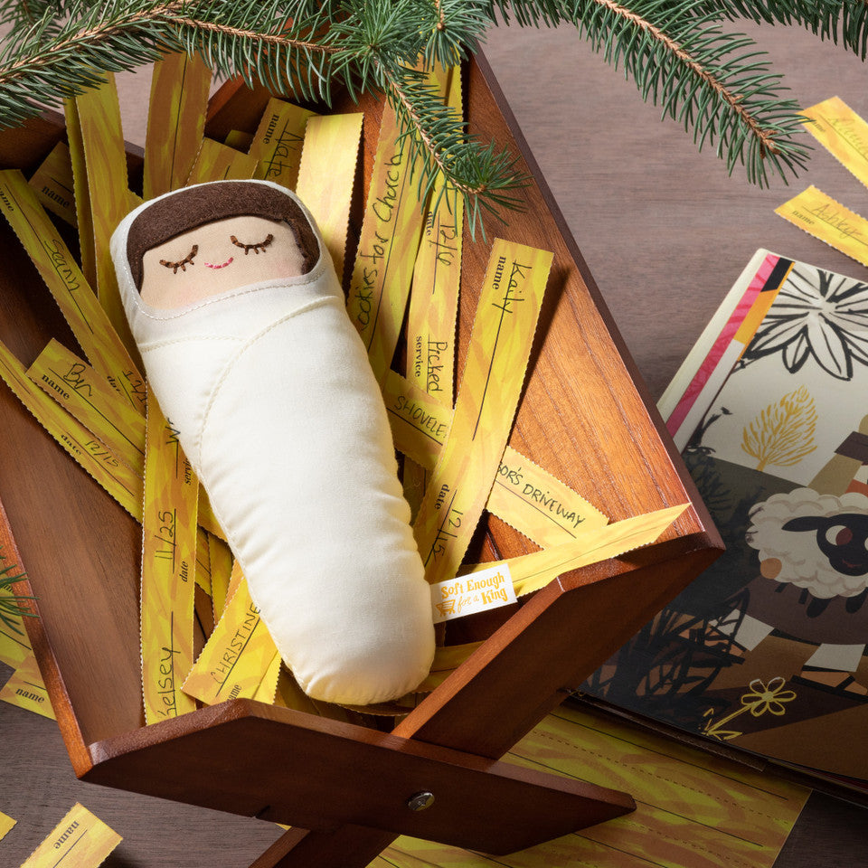 Exclusive Demdaco Christmas Set - Happy Birthday Jesus with Interactive Manger Experience