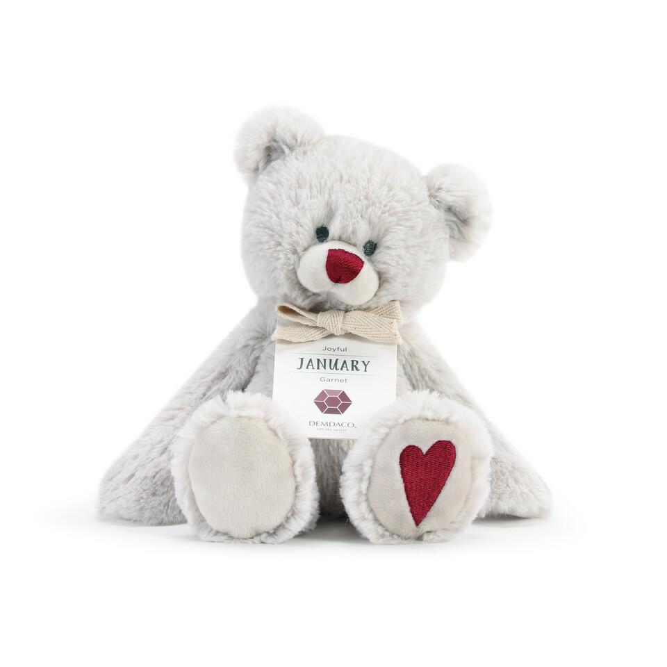 Demdaco January Birthstone Cuddly Plush Bear for New Babies