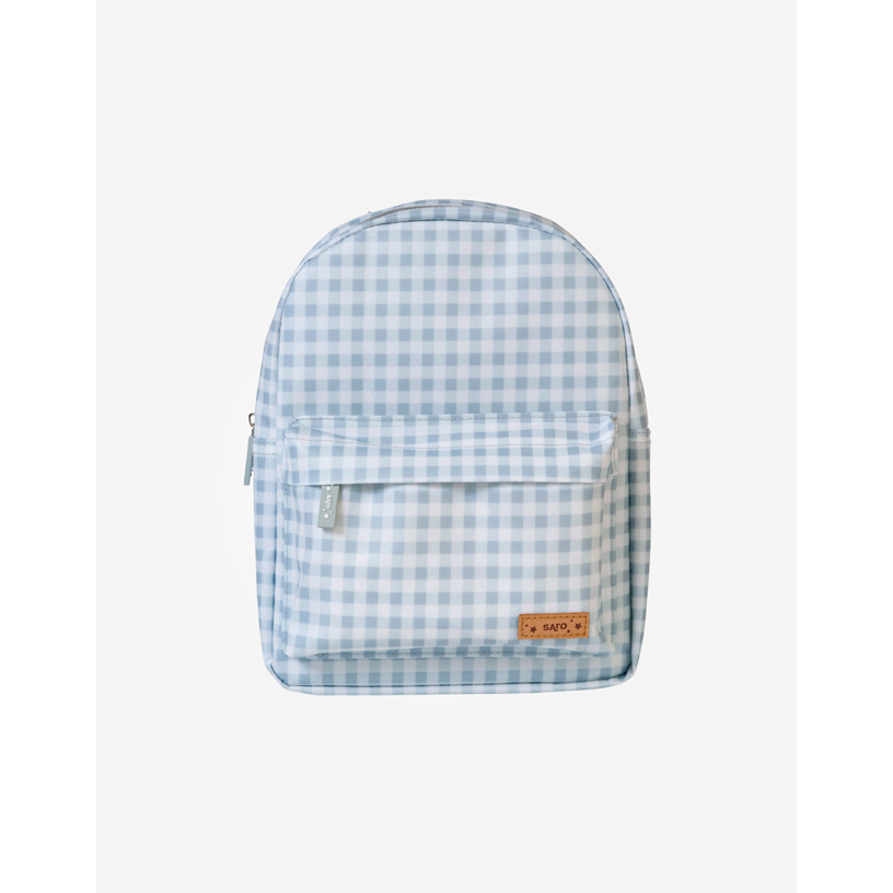 Hot Sale! Saro Gray Check Waterproof Kids Backpack for 1 - 3 Years Old