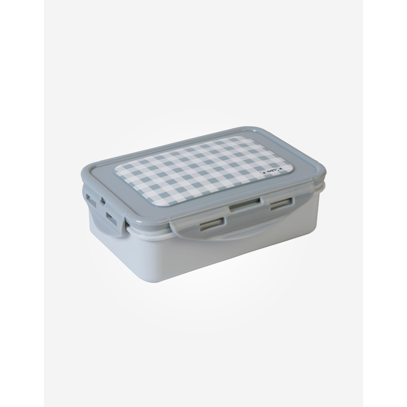 Hot Sale! Gray Check Saro Baby Lunch Box Container for Individual Purchase