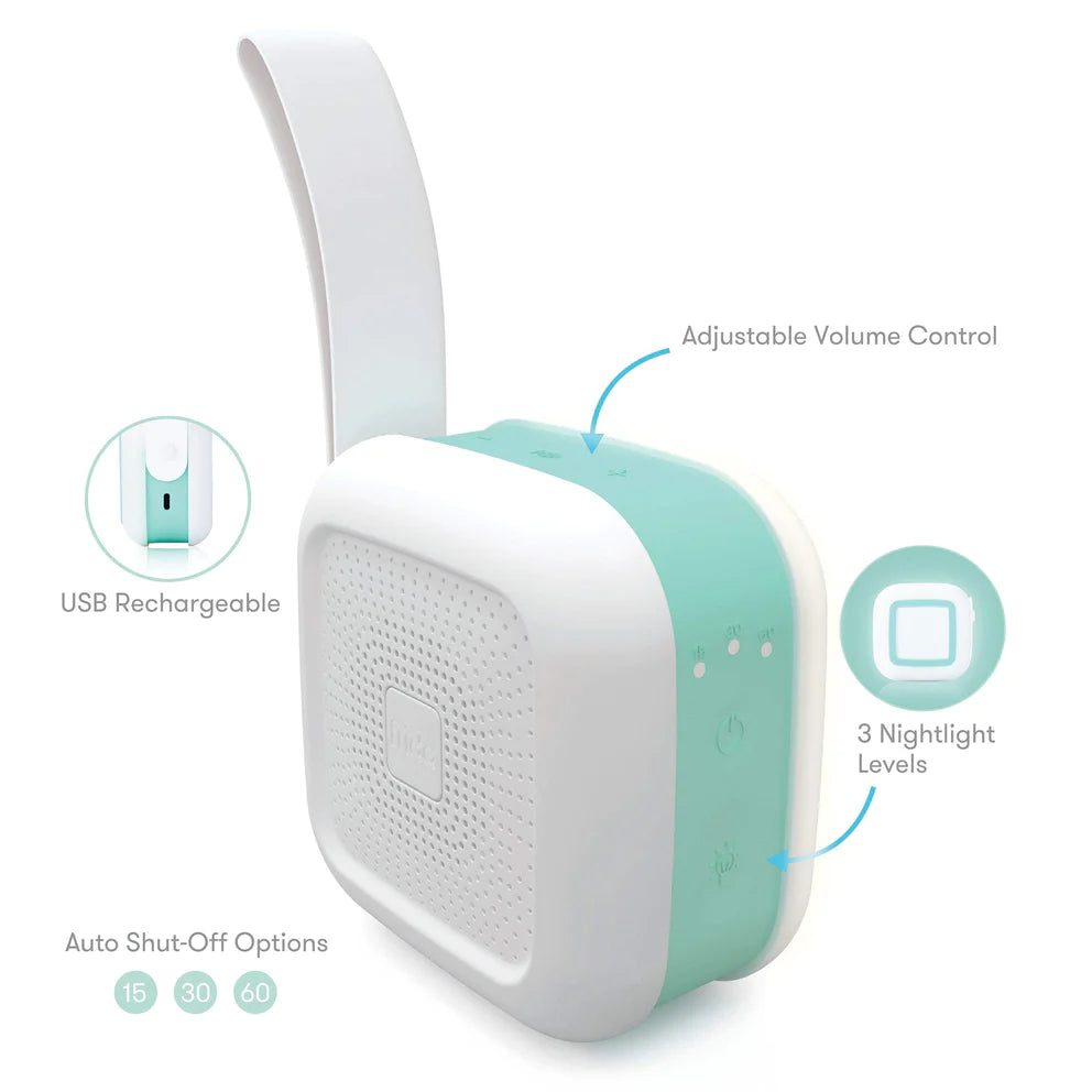 FridaBaby Compact 2-in-1 Portable Sound Machine and Nightlight for Newborns