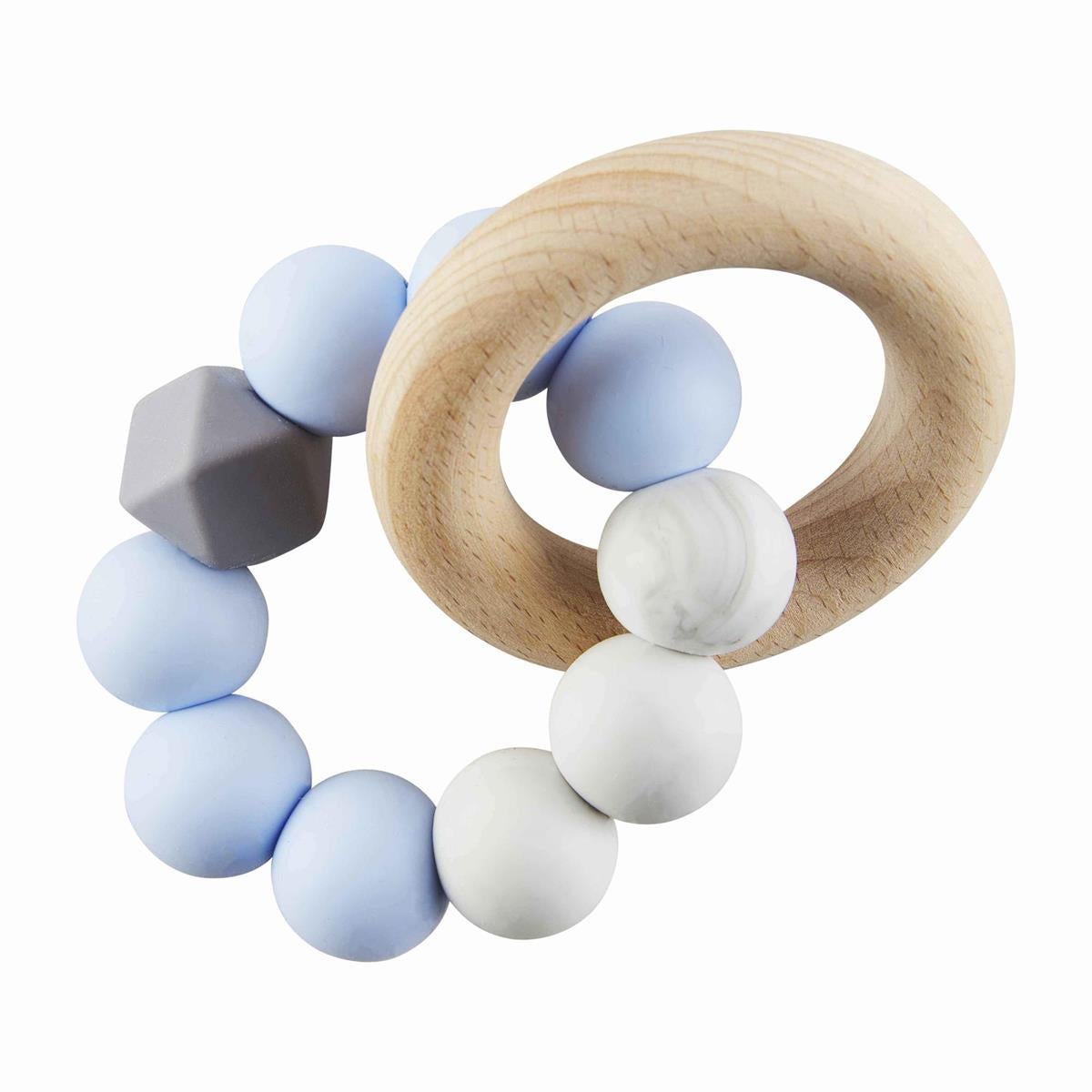 Mud Pie BPA - free Silicone and Wood Baby Teether