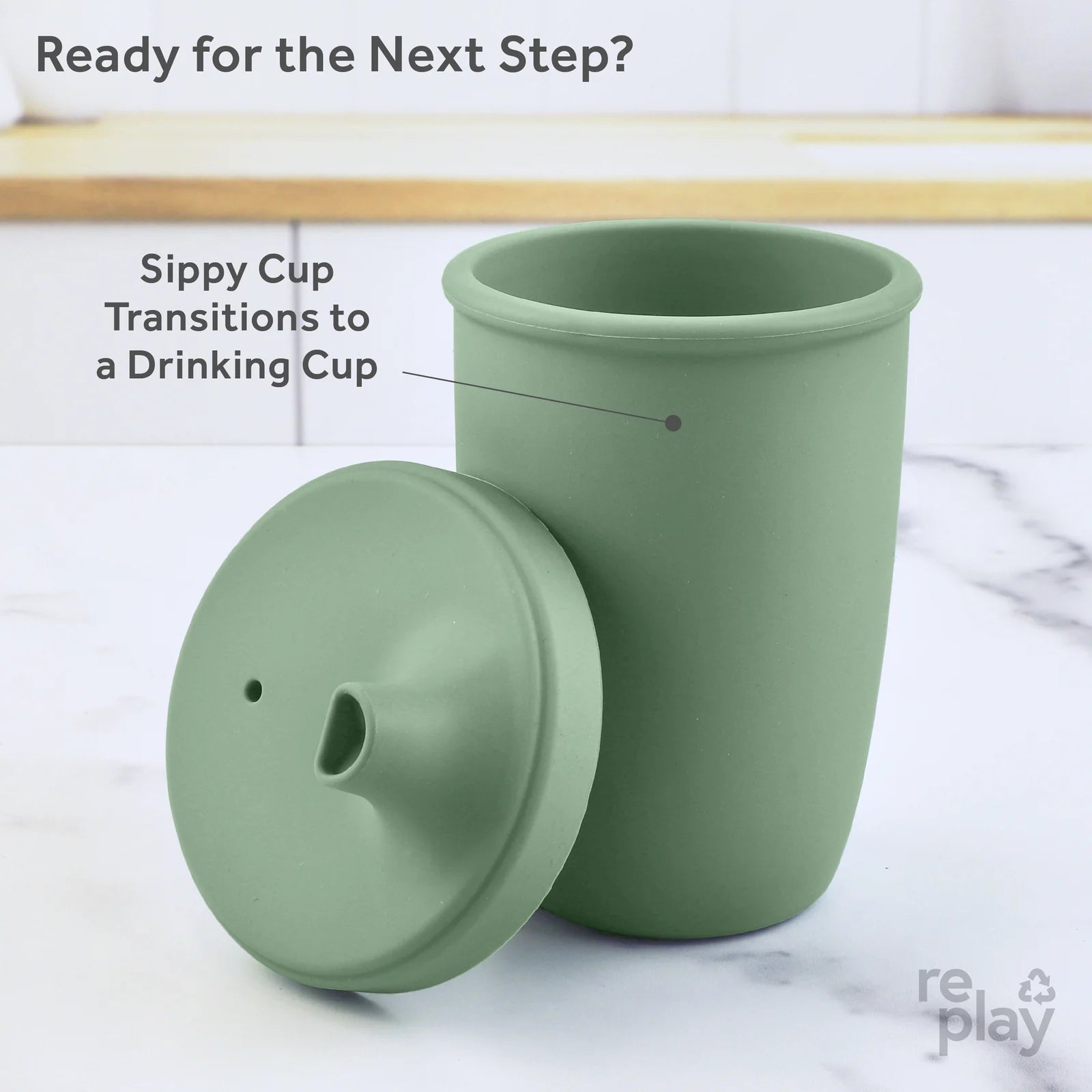 Re-Play 8 oz. Medical - grade Silicone Sippy Cup in 8 Colors