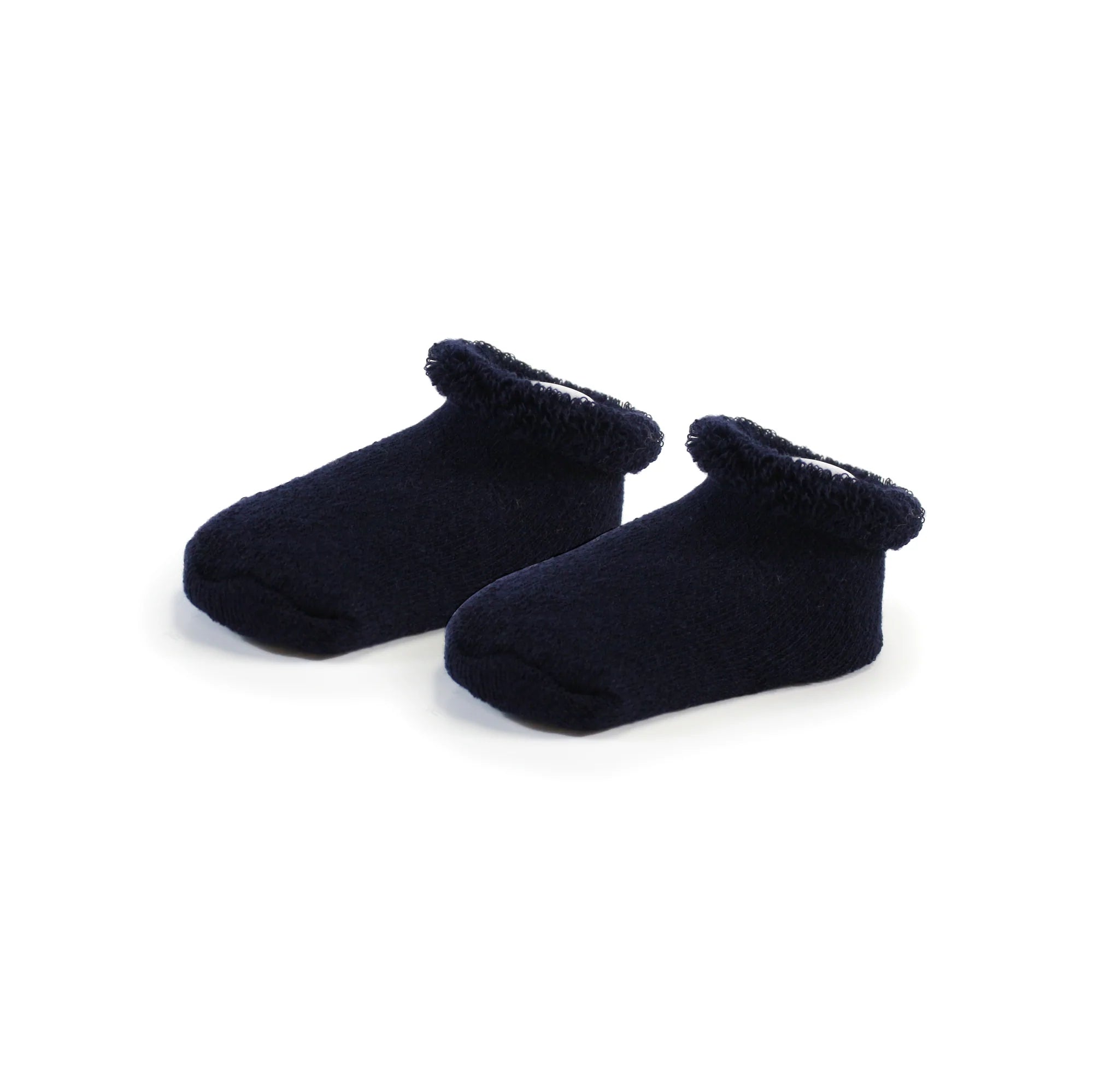 Hot Deal! Kushies Infant Sock 2-Pack in Navy Solid and Star Patterns