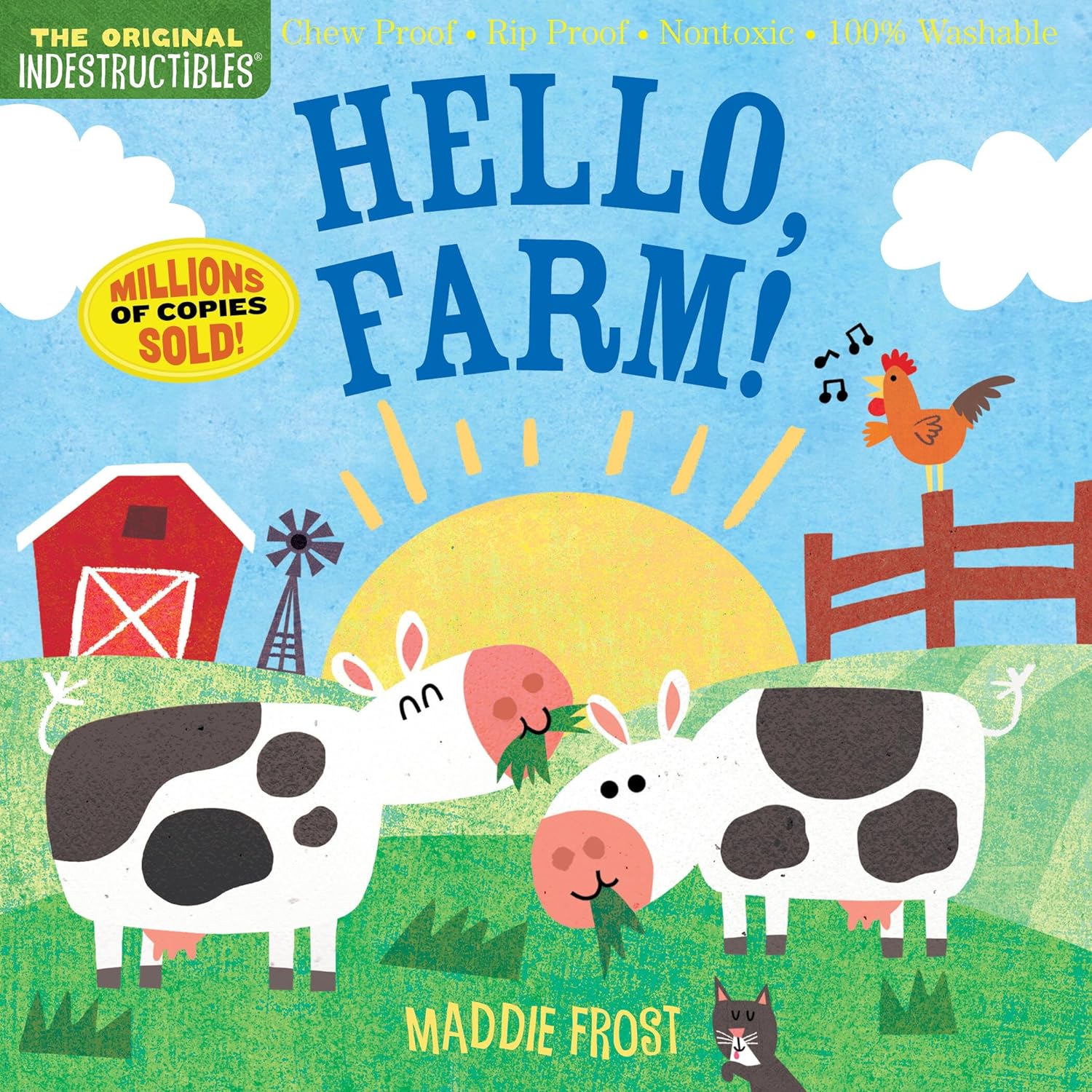 Hot Deal! Indestructible Farm Animal Book - Say Hello to Farm! 