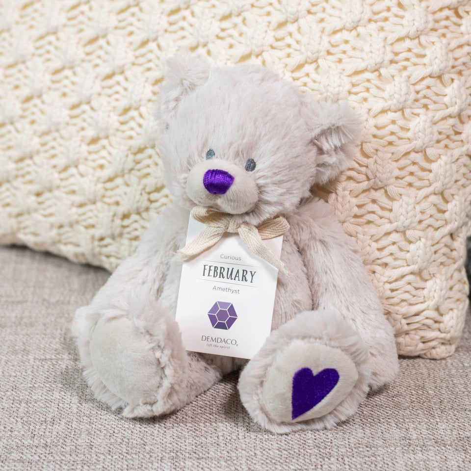 Hot! Demdaco February Birthstone Bear for New Babies