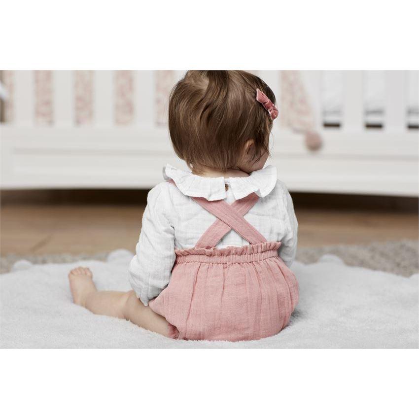 Hot Deal! Mud Pie Pink Cotton Gauze 2-Piece Overall Set