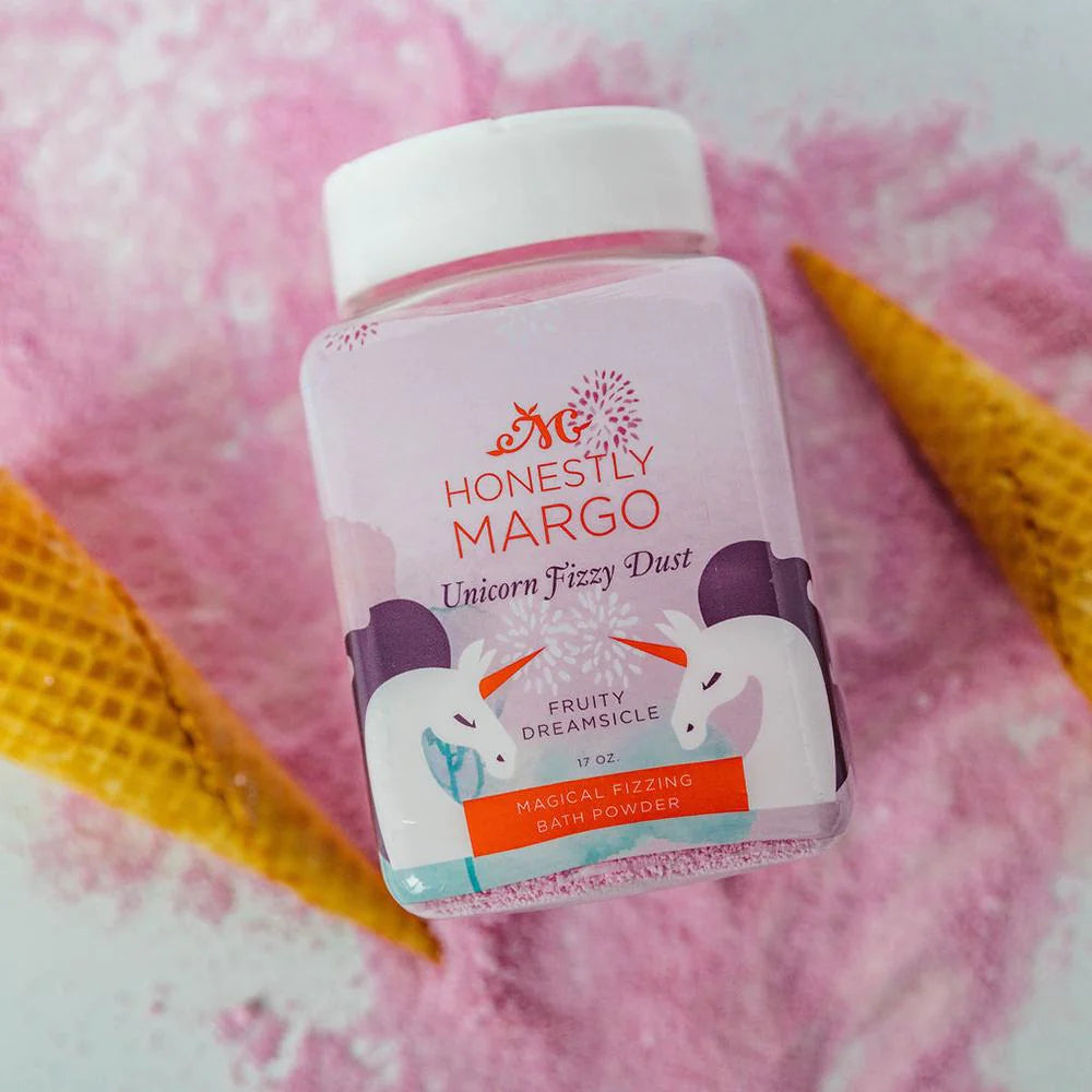 Honestly Margo Vegan Unicorn Fruity Dreamsicle Fizzing Bath Powder