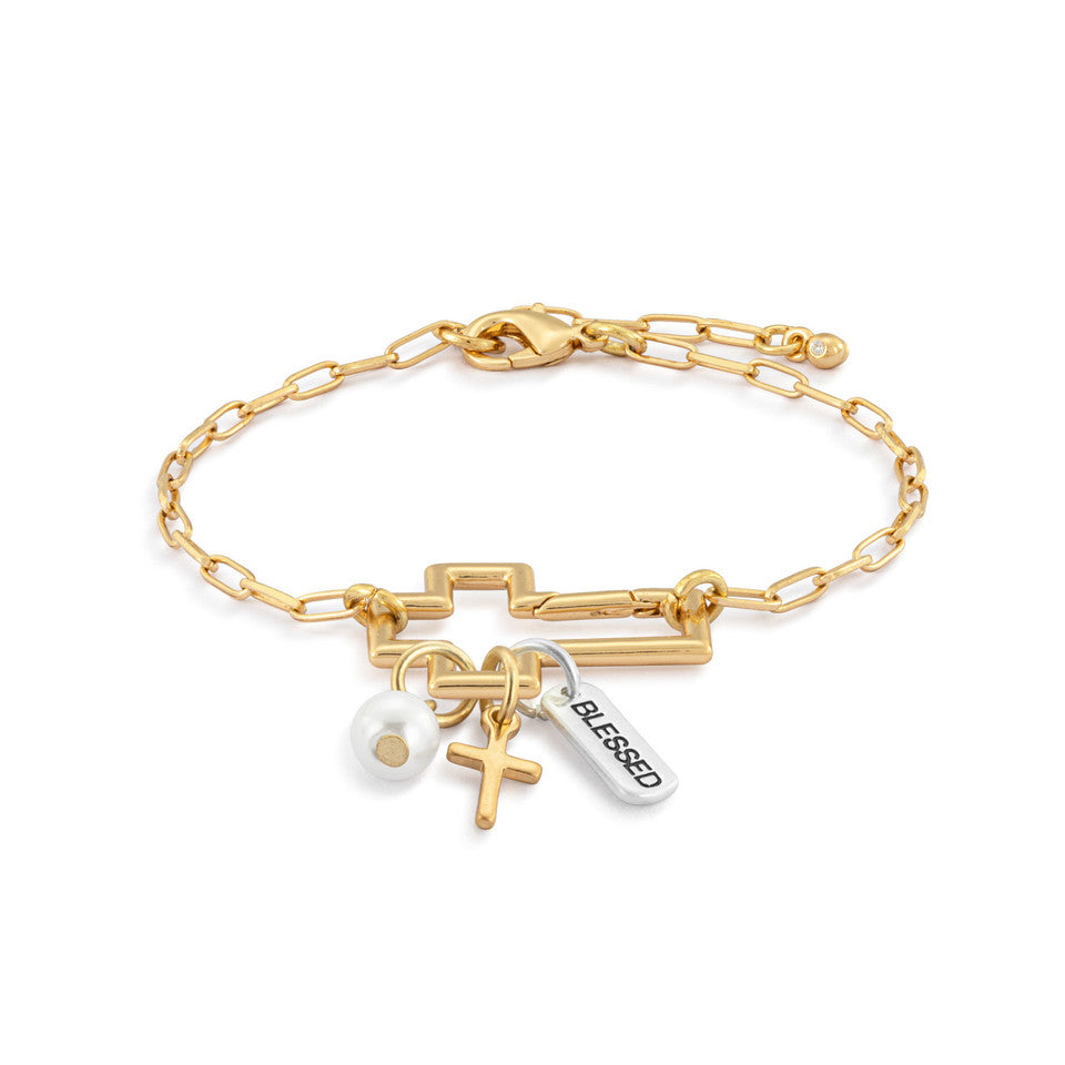 Demdaco Gold Your Journey Faith Bracelet Jewelry Set for Daily Wear