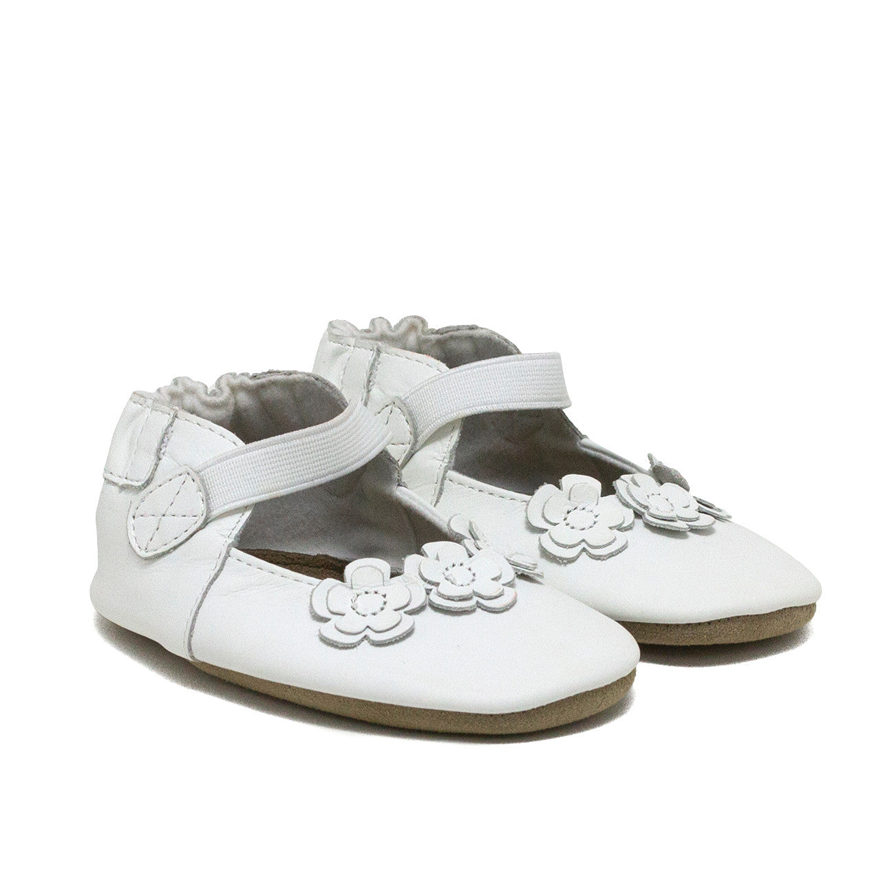 Robeez White Brianna Soft-Sole Toddler Flower Girl Shoes