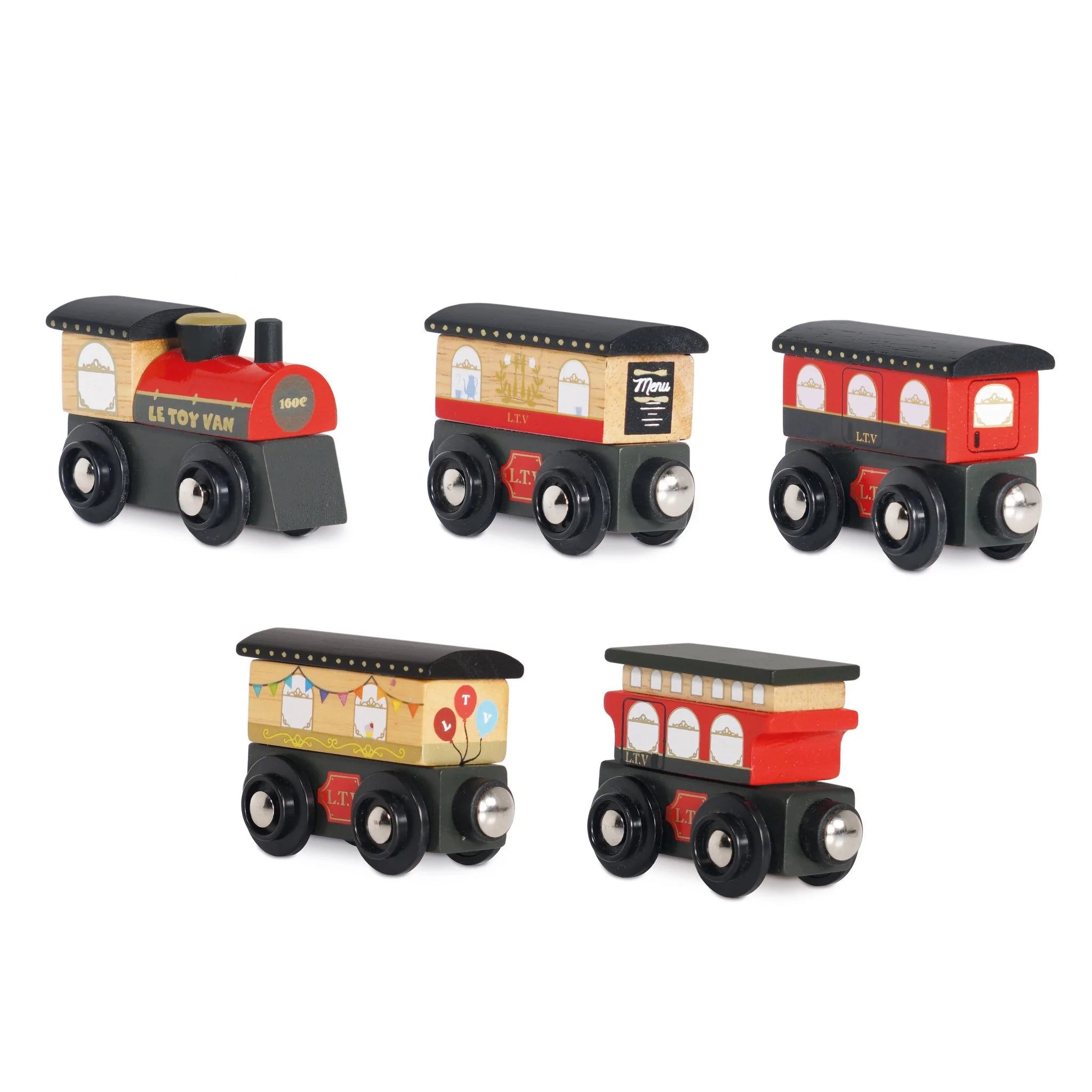 Le Toy Van Red Royal Express Connectable Wooden Train Set