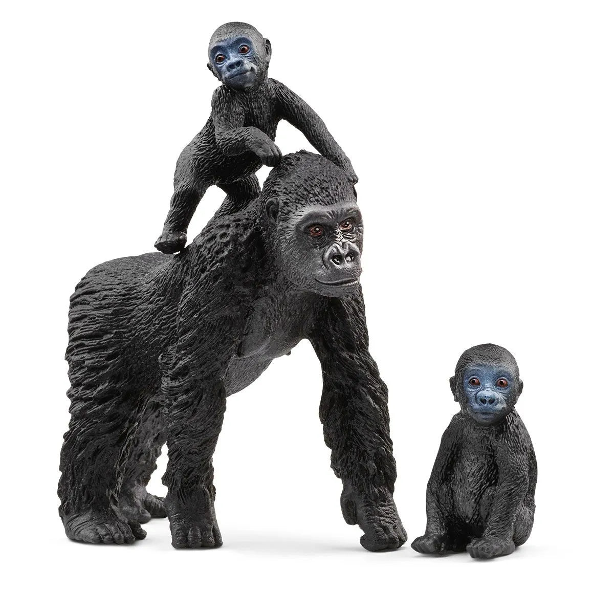 Schleich Realistic Wild Gorilla Family Figurine Set