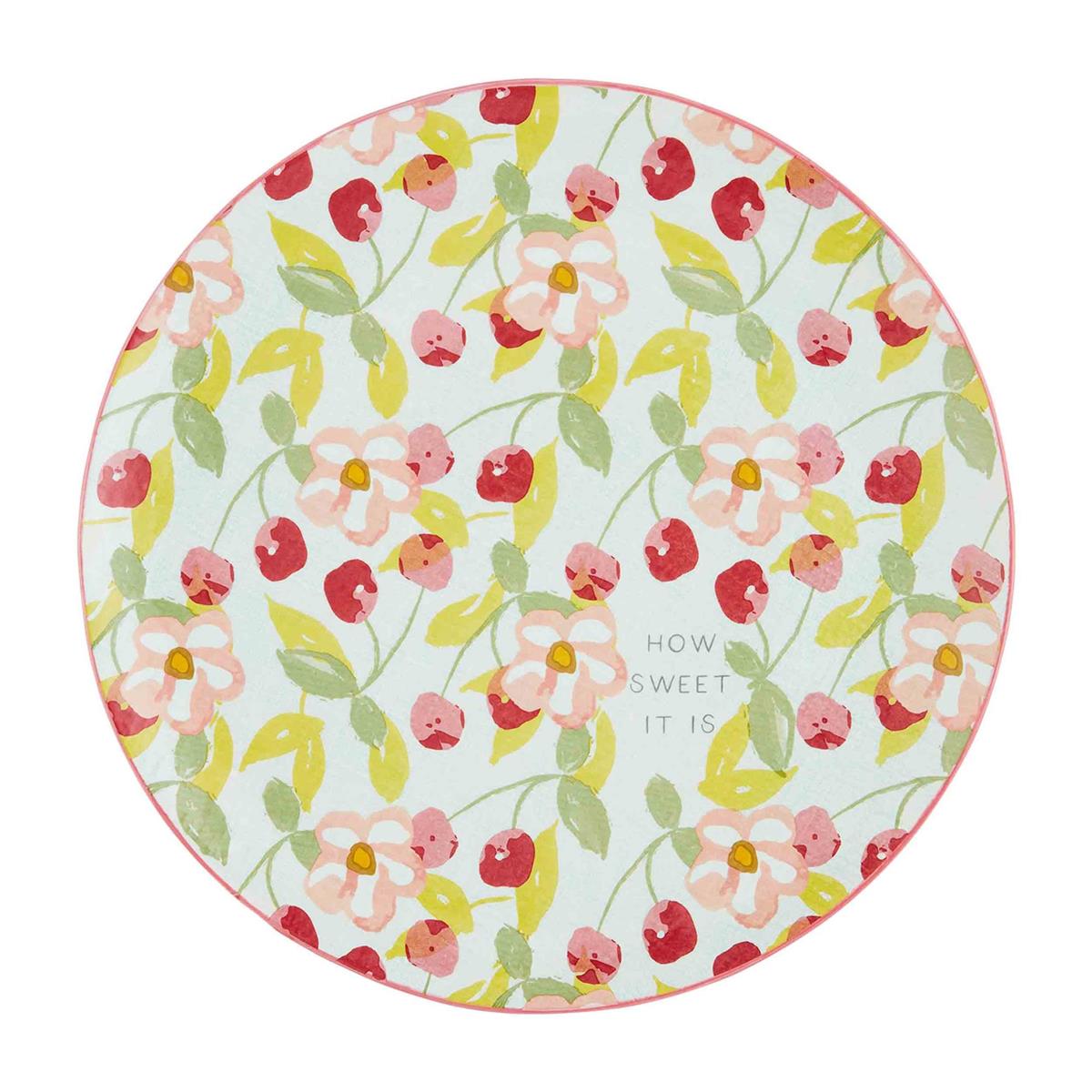 Hot! Hand-Painted Ceramic Platter by Mud Pie