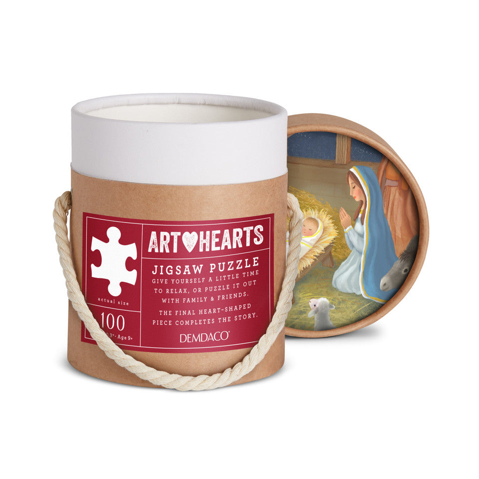 Demdaco Art Hearts Holiday Joy to the World Gift Puzzle - 100 Pieces