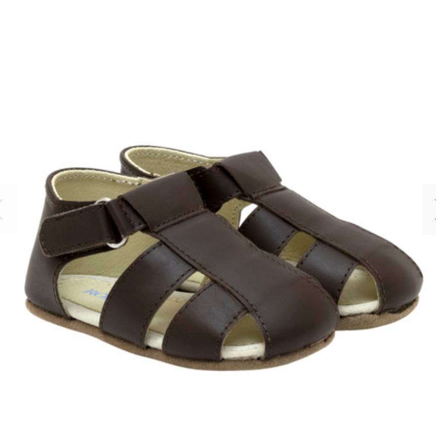 Robeez Brown Matthew Sandals - Ideal for Baby Walkers