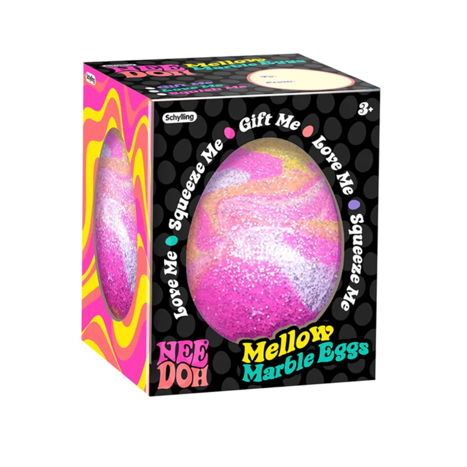 Schylling NeeDoh Squishy Marble Eggs - Sparkling Decorated Eggs for Great Gifts!