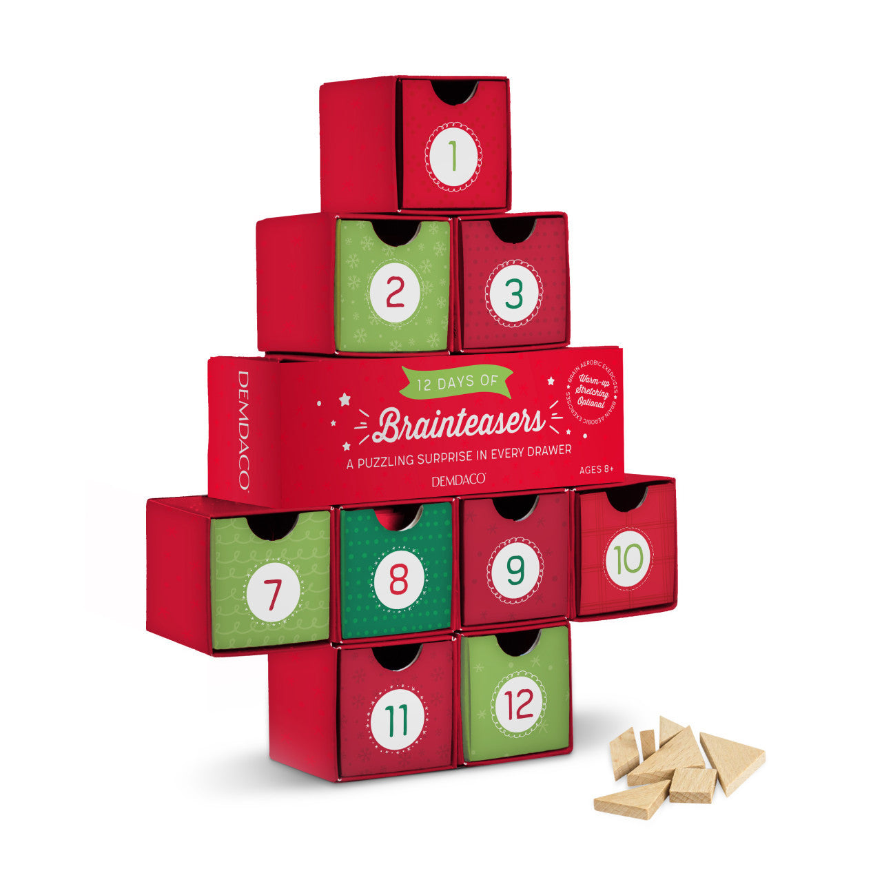 Demdaco's Festive 12 Days of Brainteasers: Ideal Christmas Gift