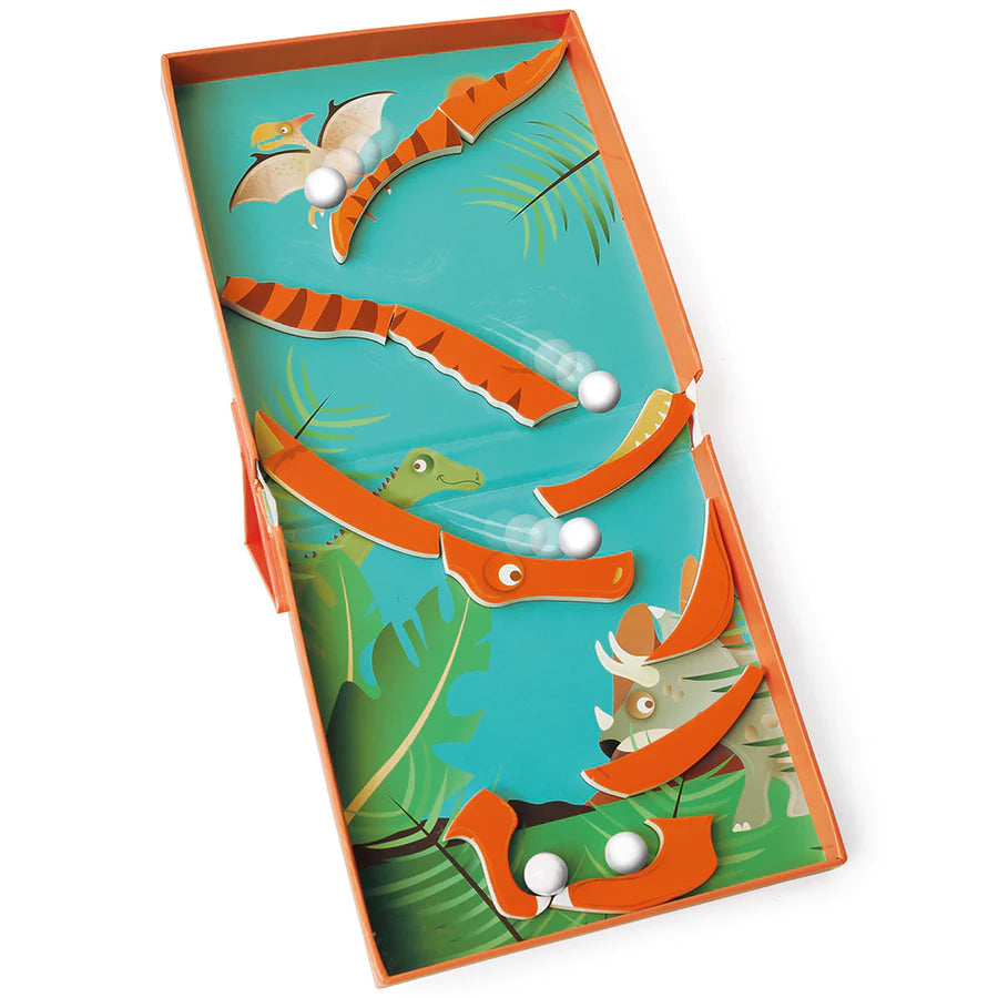 European Scratch Dino-themed 2-in-1 Magnetic Puzzle Marble Run