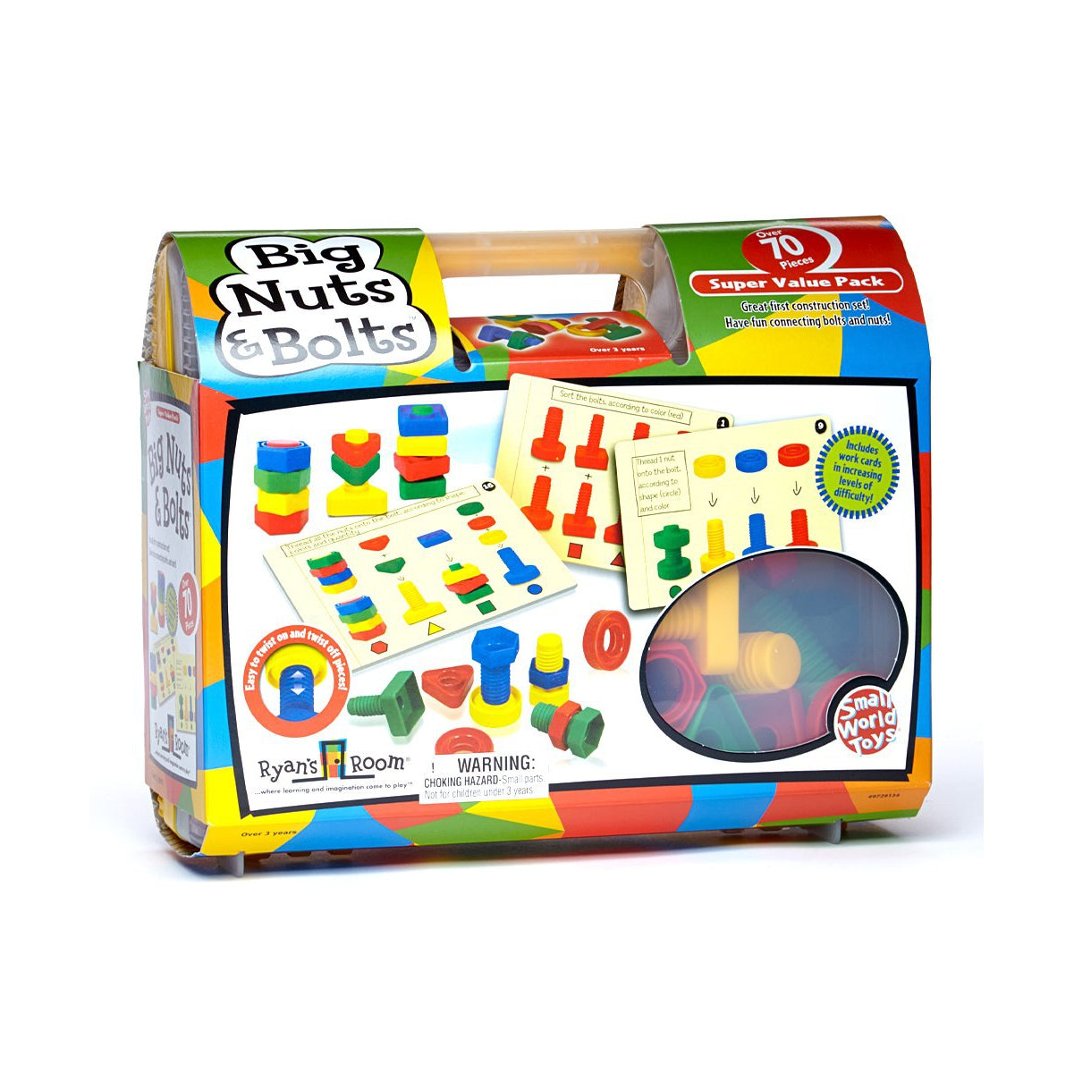 Ryan's Room Construction Set: 64 Big Nuts & Bolts - Ideal Starter Kit